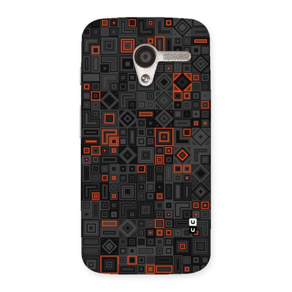 Orange Shapes Abstract Back Case for Moto X