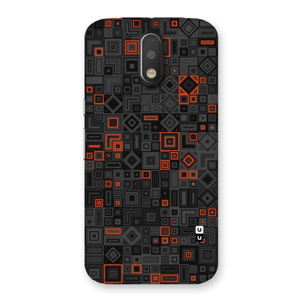 Orange Shapes Abstract Back Case for Motorola Moto G4