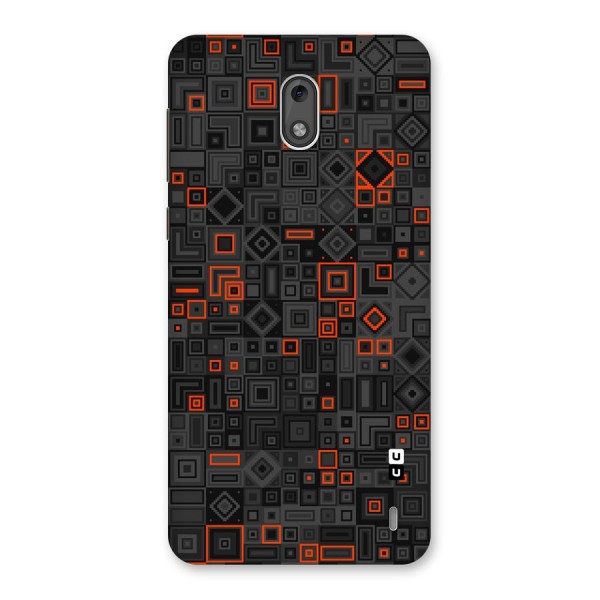 Orange Shapes Abstract Back Case for Nokia 2