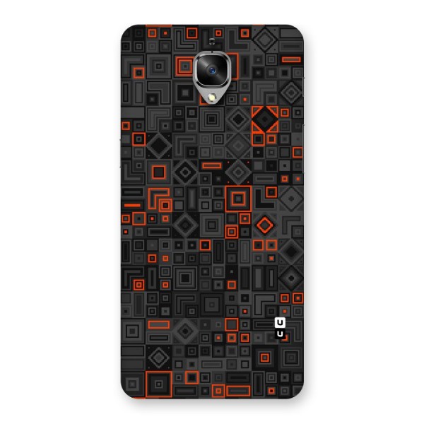 Orange Shapes Abstract Back Case for OnePlus 3
