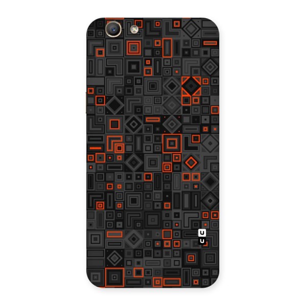 Orange Shapes Abstract Back Case for Oppo F1s