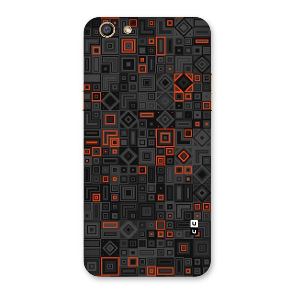 Orange Shapes Abstract Back Case for Oppo F3
