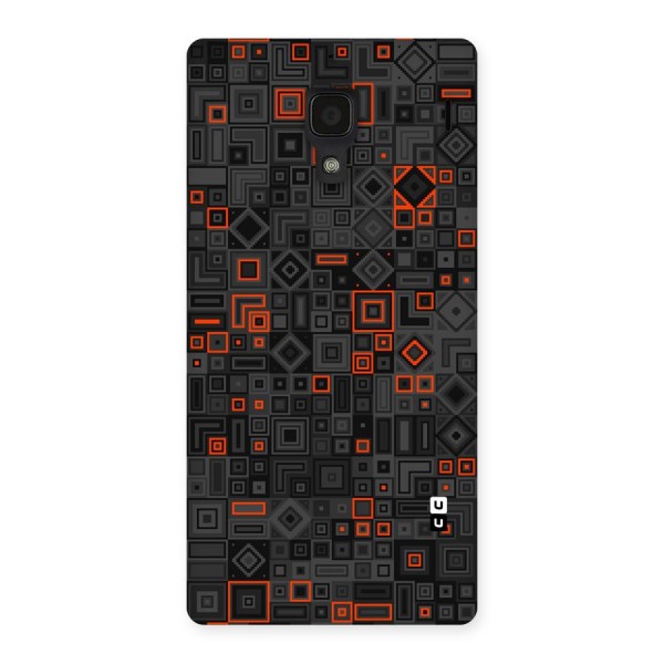 Orange Shapes Abstract Back Case for Redmi 1S
