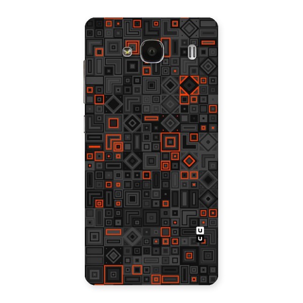 Orange Shapes Abstract Back Case for Redmi 2