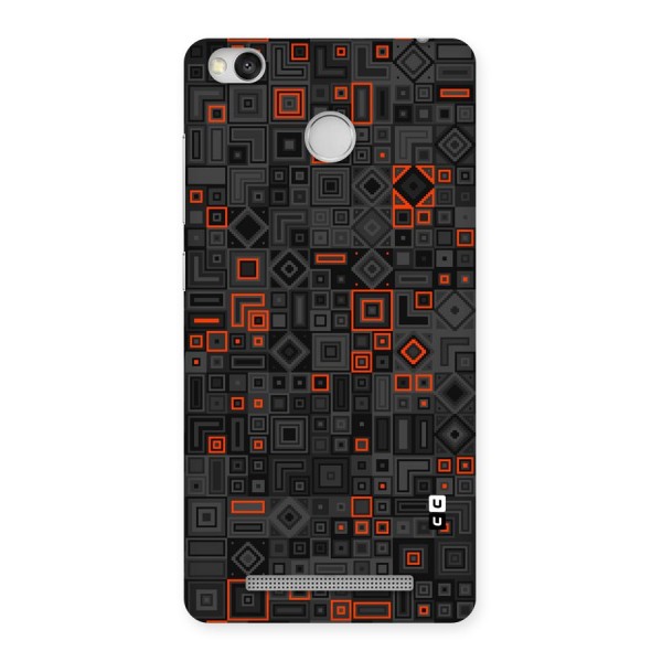 Orange Shapes Abstract Back Case for Redmi 3S Prime