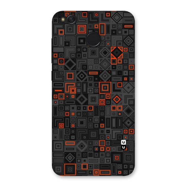 Orange Shapes Abstract Back Case for Redmi 4