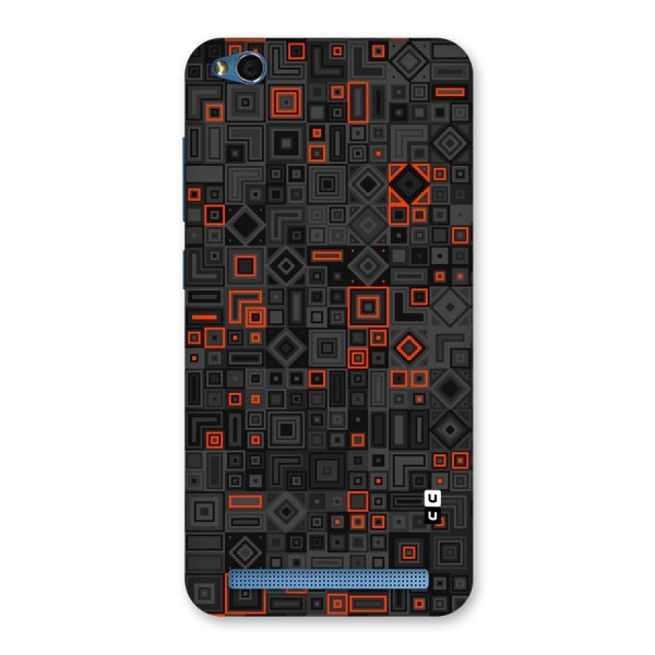 Orange Shapes Abstract Back Case for Redmi 5A