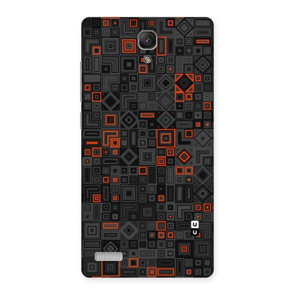Orange Shapes Abstract Back Case for Redmi Note
