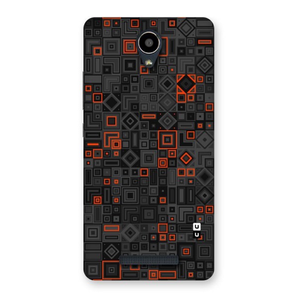 Orange Shapes Abstract Back Case for Redmi Note 2