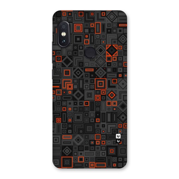 Orange Shapes Abstract Back Case for Redmi Note 5 Pro