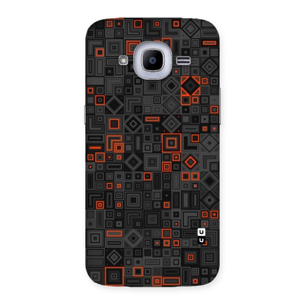 Orange Shapes Abstract Back Case for Samsung Galaxy J2 Pro