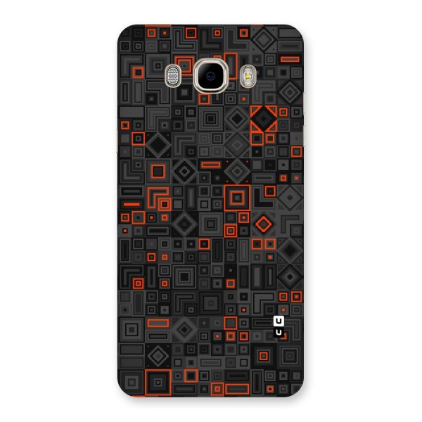 Orange Shapes Abstract Back Case for Samsung Galaxy J7 2016