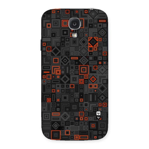 Orange Shapes Abstract Back Case for Samsung Galaxy S4