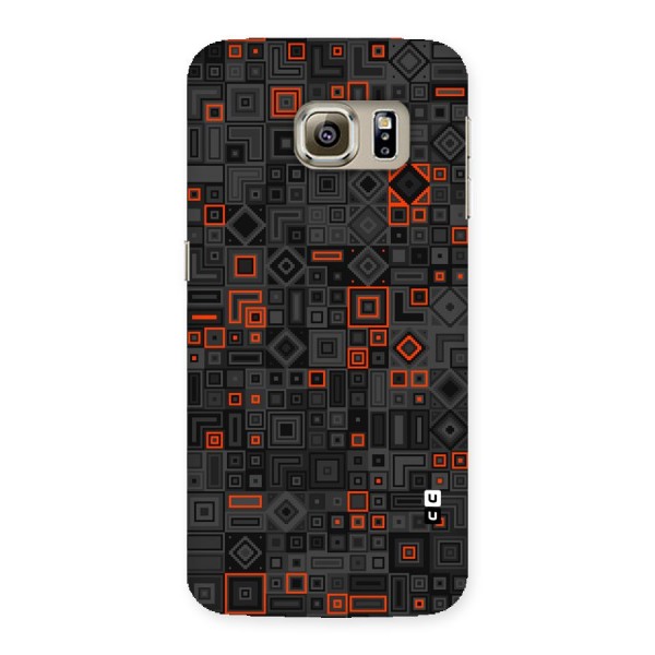 Orange Shapes Abstract Back Case for Samsung Galaxy S6 Edge