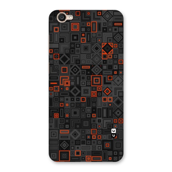 Orange Shapes Abstract Back Case for Vivo Y55