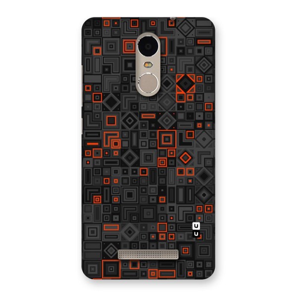 Orange Shapes Abstract Back Case for Xiaomi Redmi Note 3