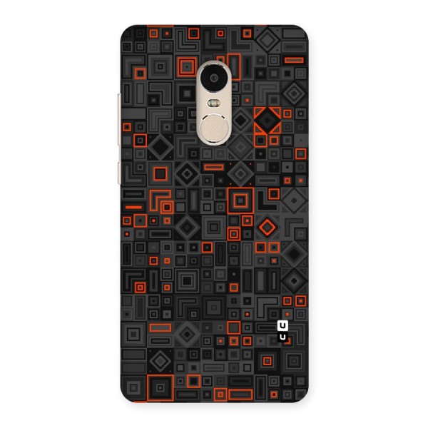 Orange Shapes Abstract Back Case for Xiaomi Redmi Note 4