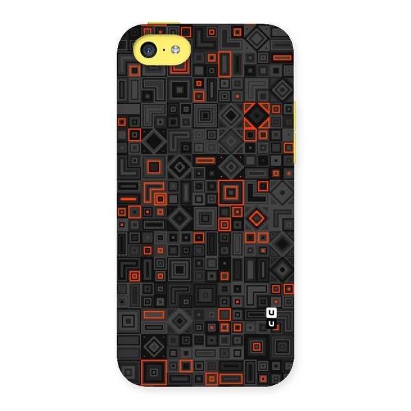 Orange Shapes Abstract Back Case for iPhone 5C