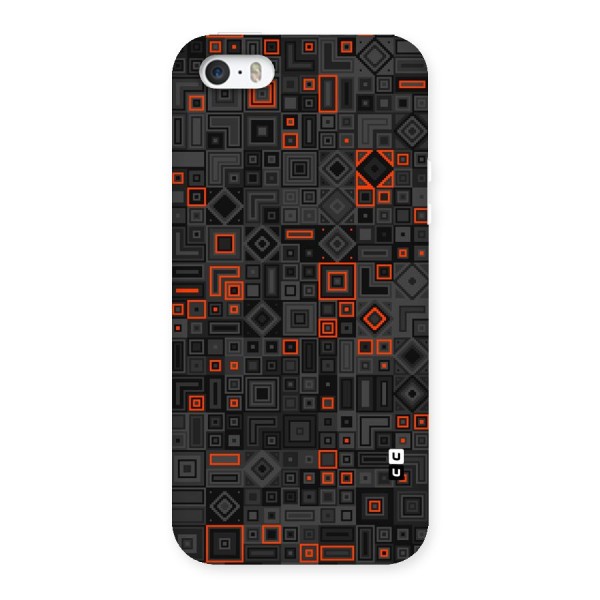 Orange Shapes Abstract Back Case for iPhone 5 5S