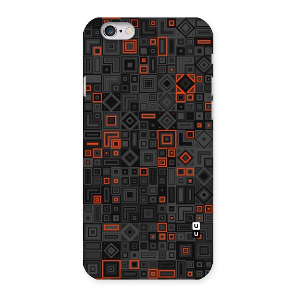 Orange Shapes Abstract Back Case for iPhone 6 6S