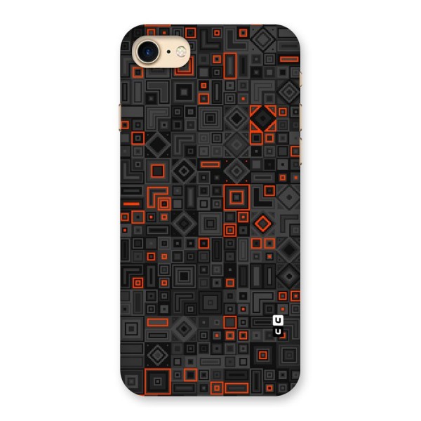 Orange Shapes Abstract Back Case for iPhone 7