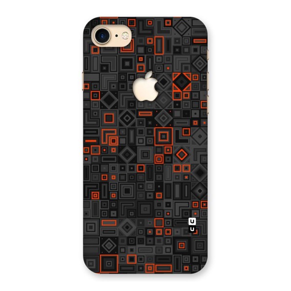 Orange Shapes Abstract Back Case for iPhone 7 Apple Cut