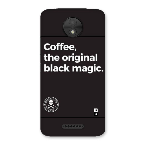 Original Black Magic Back Case for Moto C