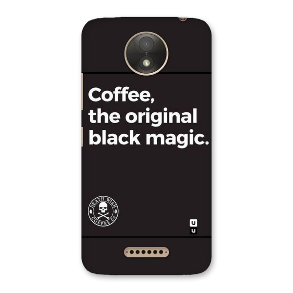 Original Black Magic Back Case for Moto C Plus