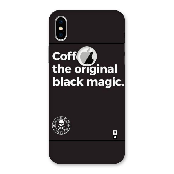 Original Black Magic Back Case for iPhone X Logo Cut