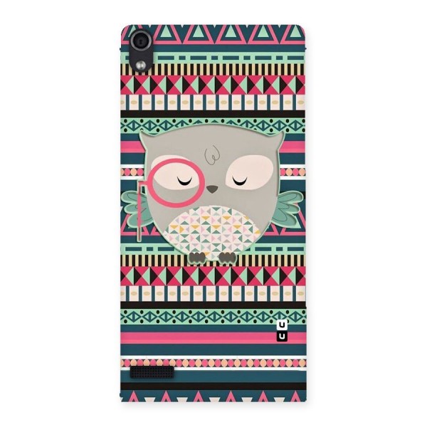 Owl Cute Pattern Back Case for Ascend P6
