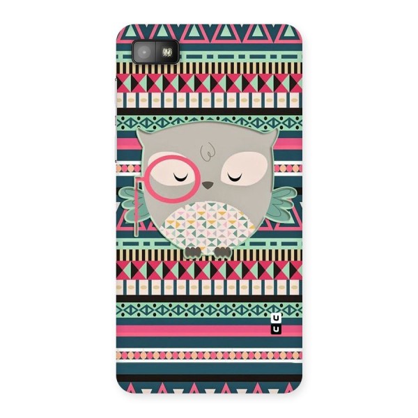 Owl Cute Pattern Back Case for Blackberry Z10