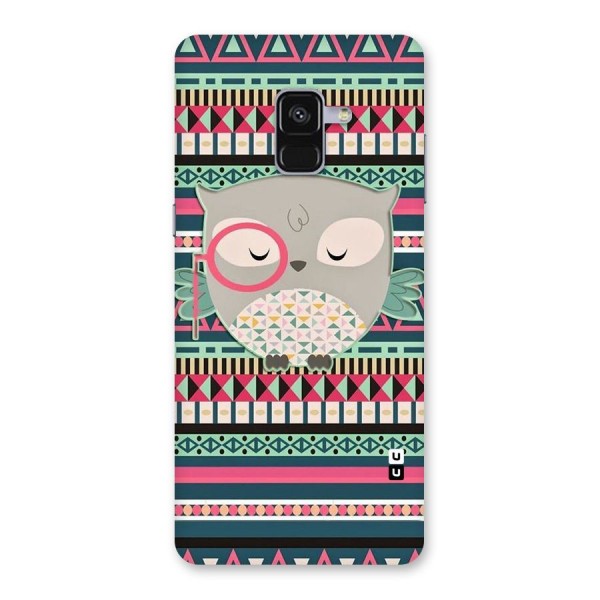 Owl Cute Pattern Back Case for Galaxy A8 Plus