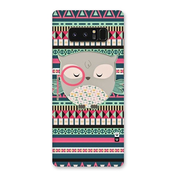 Owl Cute Pattern Back Case for Galaxy Note 8