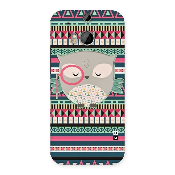 Owl Cute Pattern Back Case for HTC One M8