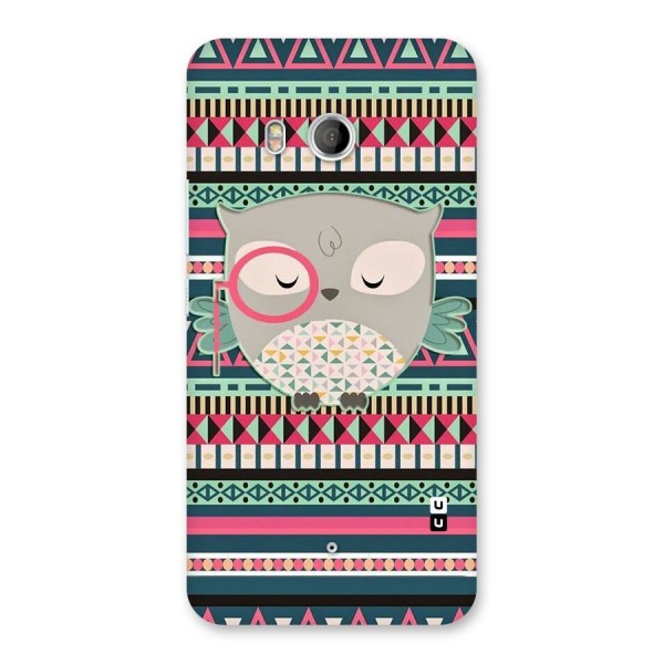 Owl Cute Pattern Back Case for HTC U11