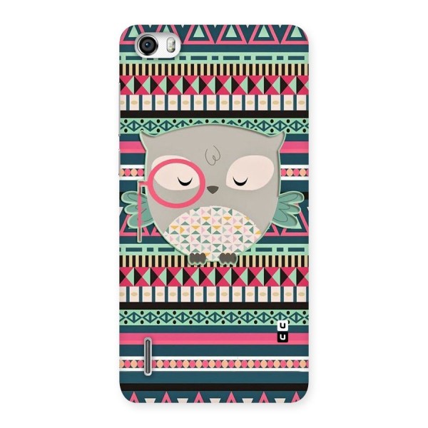 Owl Cute Pattern Back Case for Honor 6