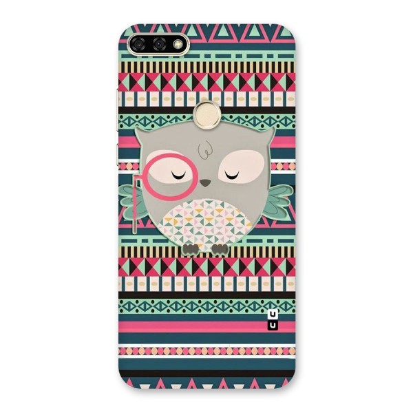 Owl Cute Pattern Back Case for Honor 7A