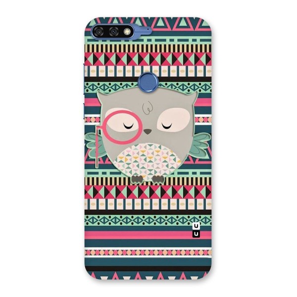 Owl Cute Pattern Back Case for Honor 7C