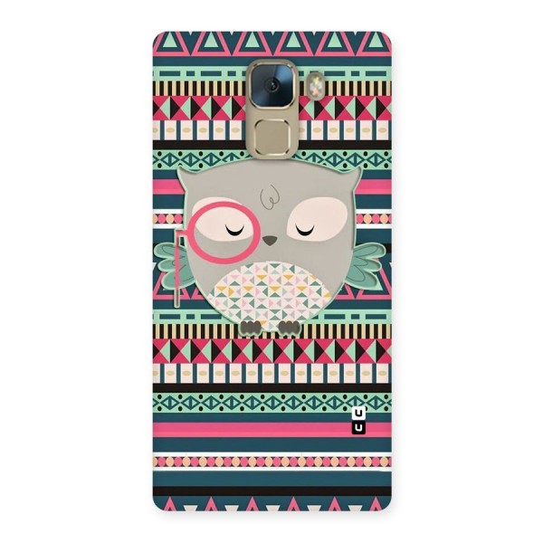 Owl Cute Pattern Back Case for Huawei Honor 7