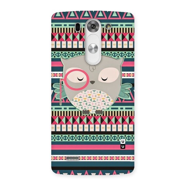 Owl Cute Pattern Back Case for LG G3 Beat