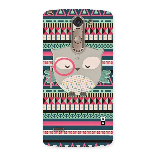 Owl Cute Pattern Back Case for LG G3 Stylus