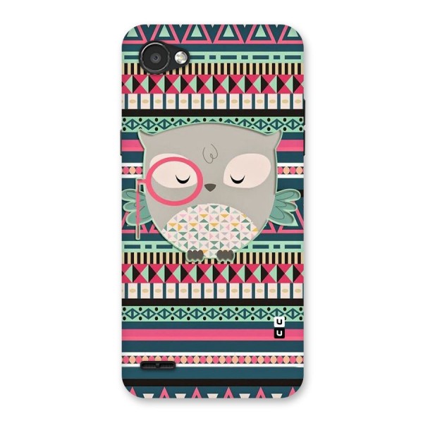 Owl Cute Pattern Back Case for LG Q6
