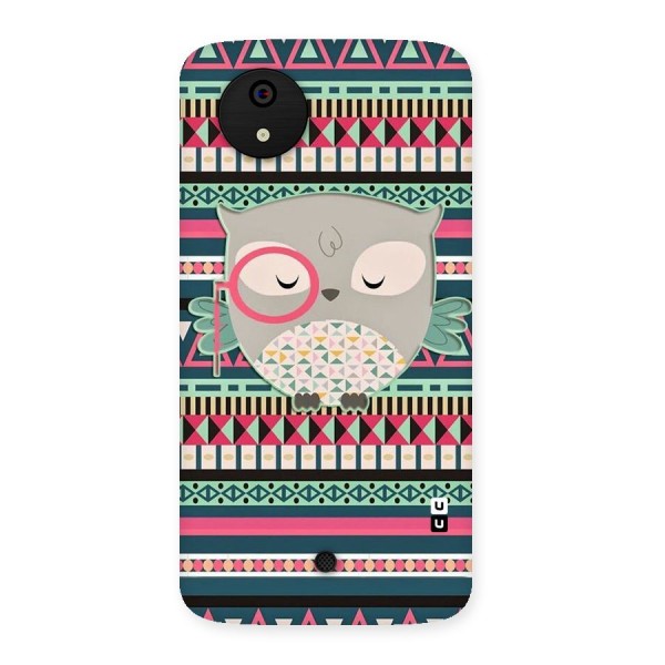 Owl Cute Pattern Back Case for Micromax Canvas A1
