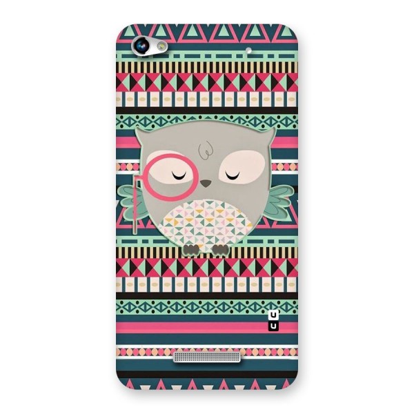 Owl Cute Pattern Back Case for Micromax Hue 2