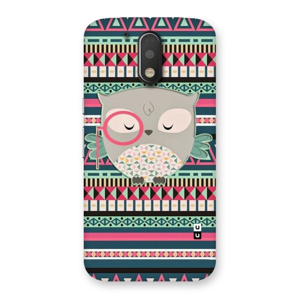 Owl Cute Pattern Back Case for Motorola Moto G4