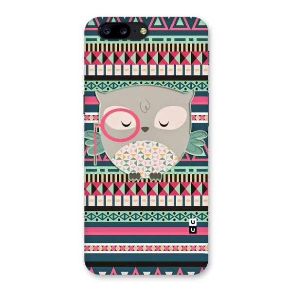 Owl Cute Pattern Back Case for OnePlus 5