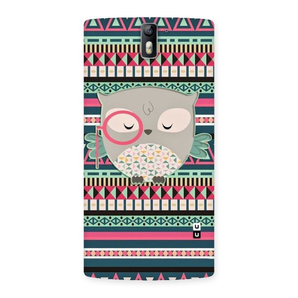 Owl Cute Pattern Back Case for One Plus One