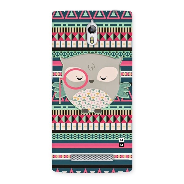 Owl Cute Pattern Back Case for Oppo Find 7