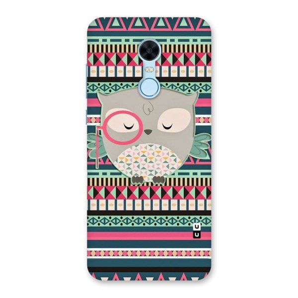 Owl Cute Pattern Back Case for Redmi Note 5