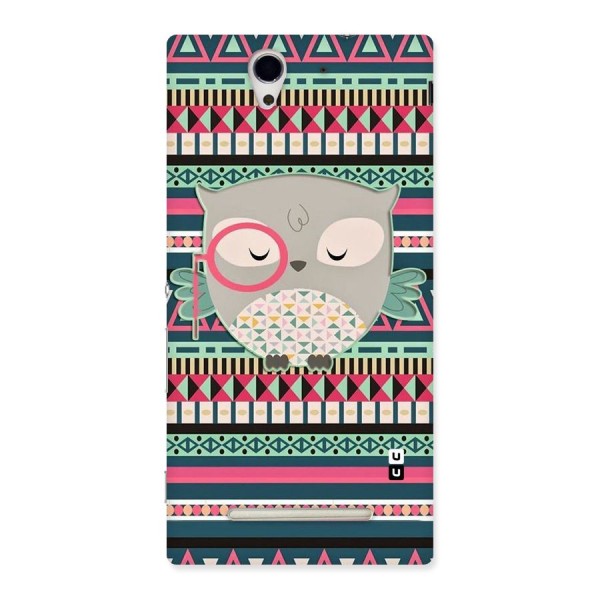Owl Cute Pattern Back Case for Sony Xperia C3
